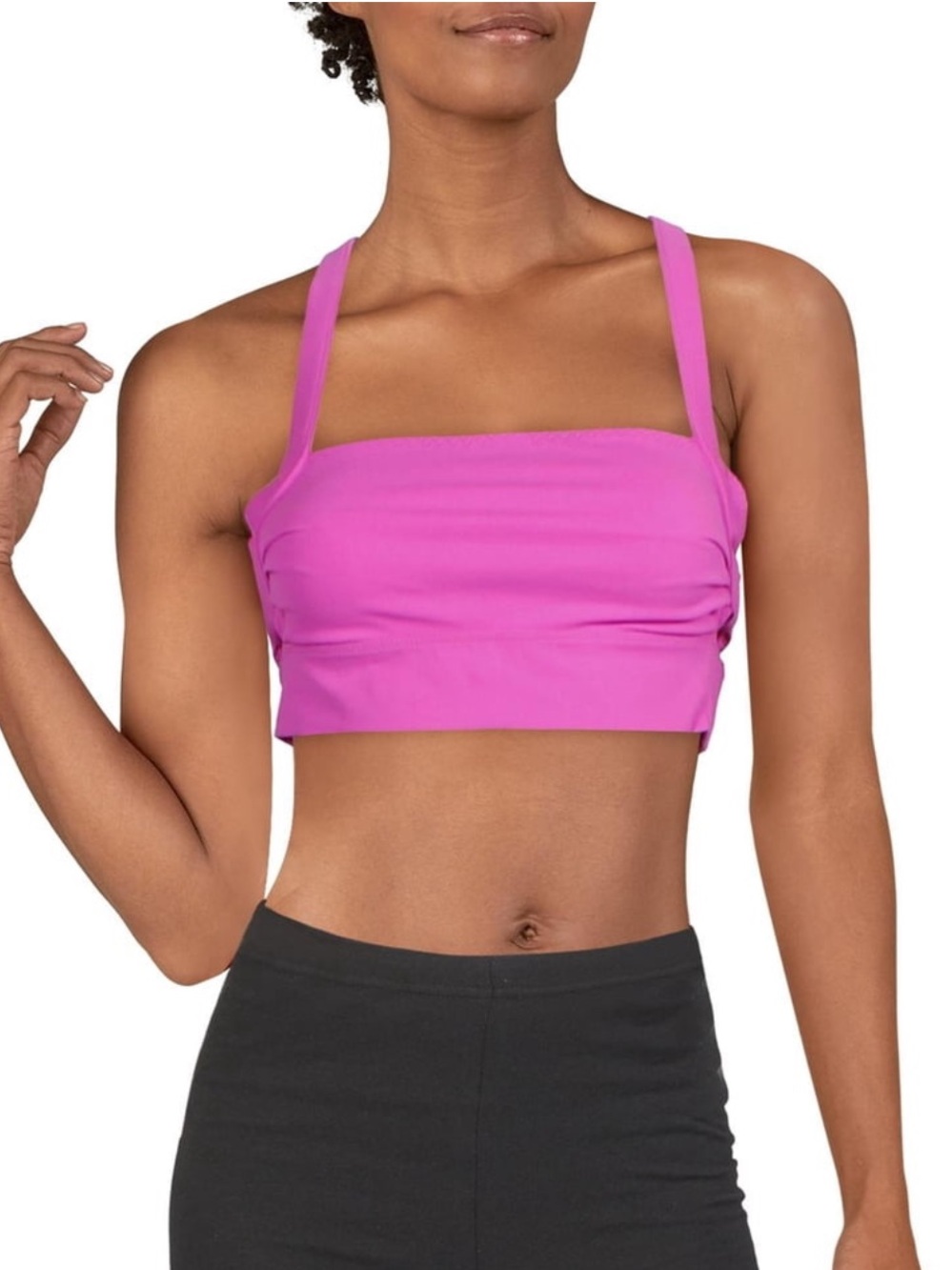 Free People Hot Pink Sports Bra Crop Top